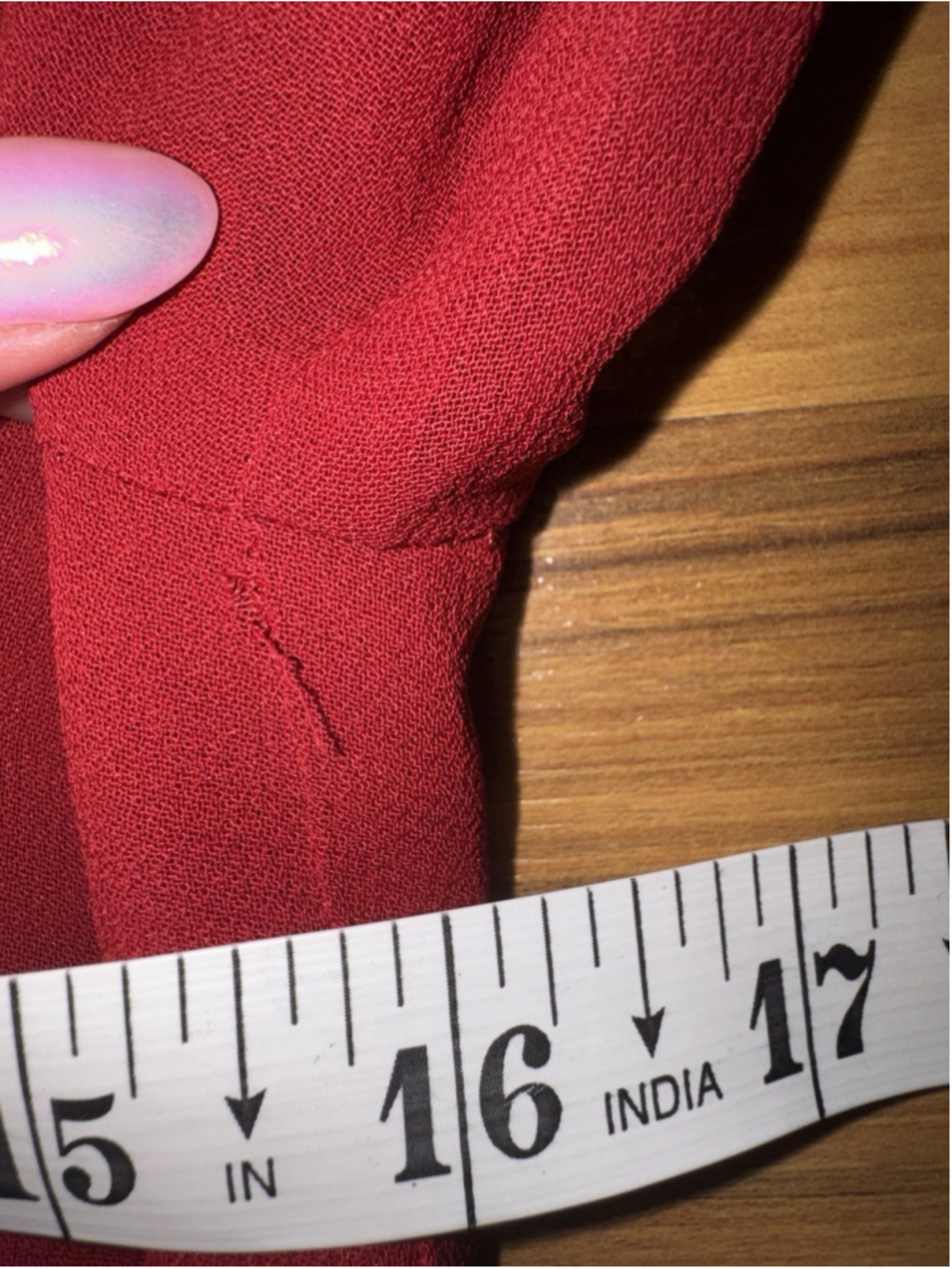 Reformation Red Mini Dress Romantic Coquette Sheer Sleeves Ruffle Hem Feminine 4 - Picture 13 of 13